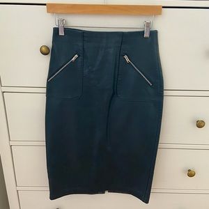 Midi Zara faux leather skirt